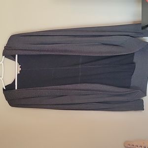 Grey slouchy hood cardigan